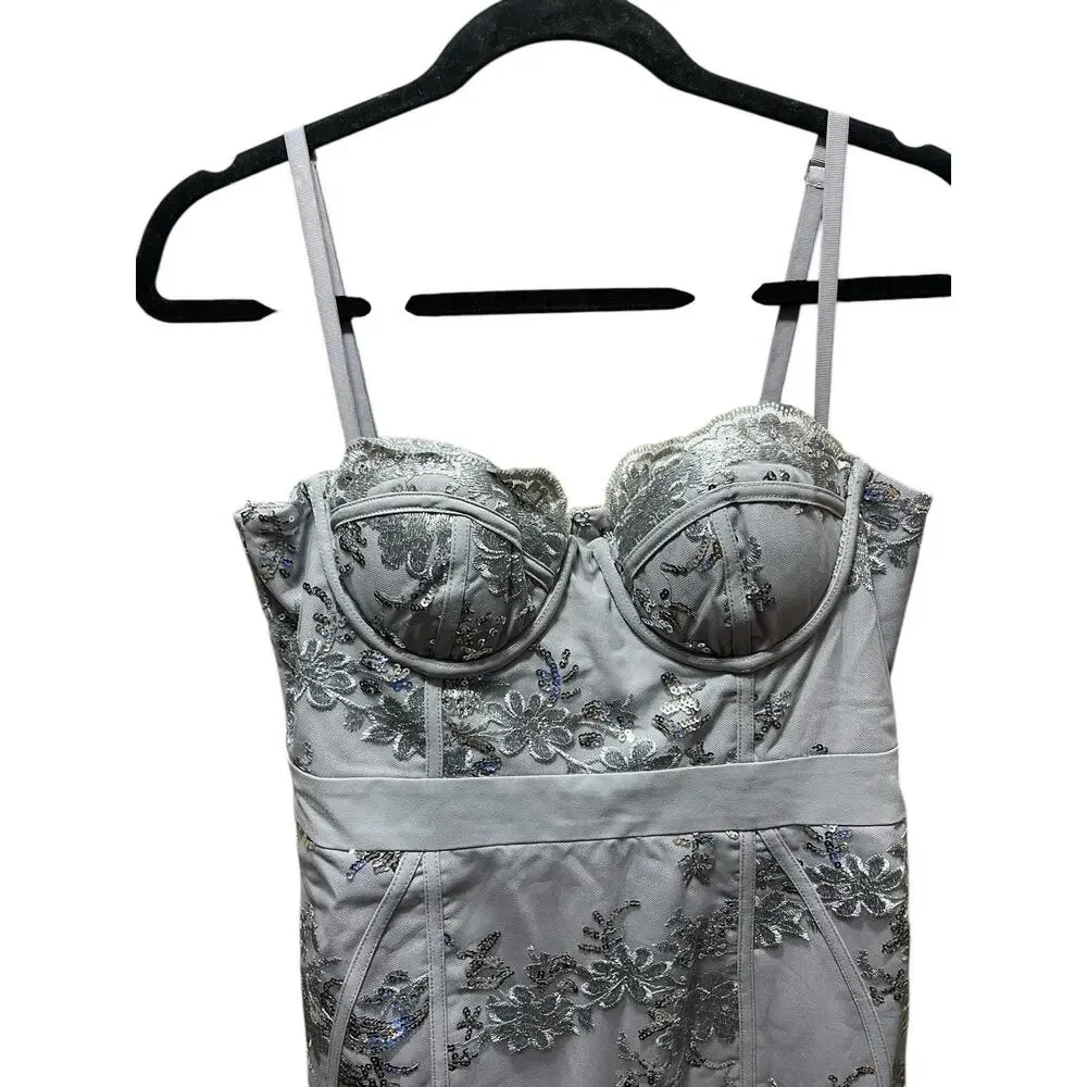 Medium NBD Floral Lace Mini Dress - Picture 6 of 13